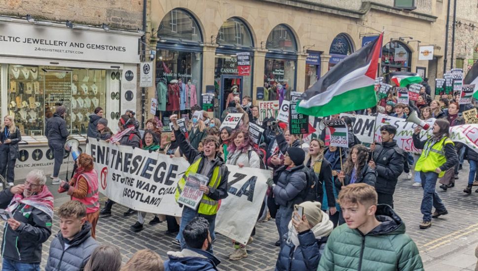 Thousands Gather In Edinburgh To Call For Immediate Ceasefire In Gaza