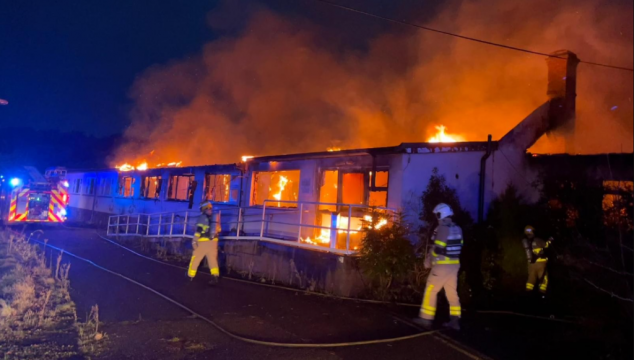 Seven Fire Brigade Units Fighting Blaze At Vacant Buildings In Dublin