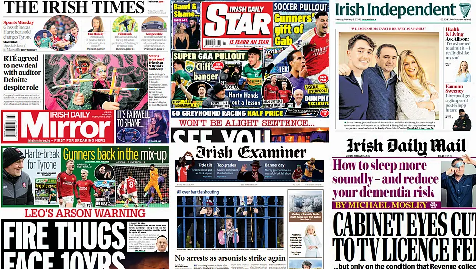 What The Papers Say: Monday's Front Pages