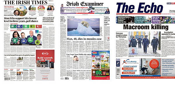 Waterford News & Star — What the papers say: Thursday's front pages - Vimarsana News