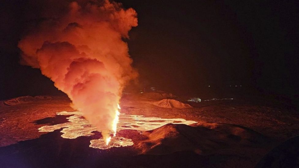 Volcano In South-Western Iceland Erupts For Third Time Since December