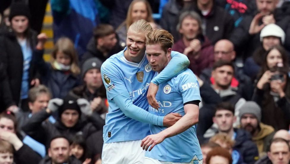 Erling Haaland Scores Twice As Manchester City Beat Everton