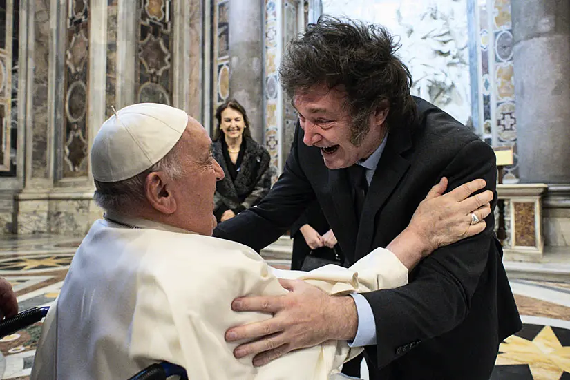 Pope And President Embrace As Francis Canonises Argentina’s First Female Saint