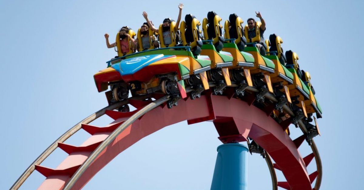 At least 14 injured after tree falls onto rollercoaster in popular