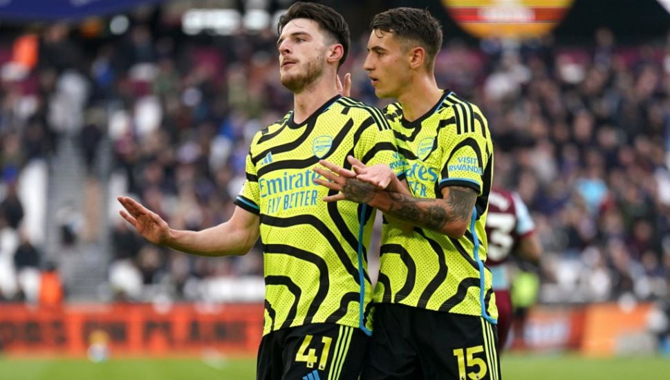 Declan Rice Adds To West Ham Woes As Arsenal Run Riot