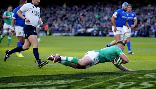 Jack Crowley Opens International Account As Ireland Ease To Win Against Italy