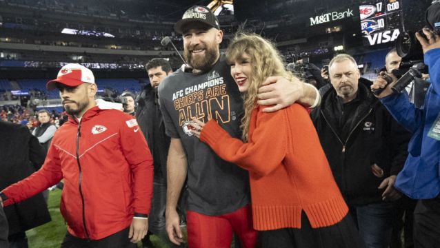 Taylor Swift Arrives At Super Bowl Lviii In Las Vegas
