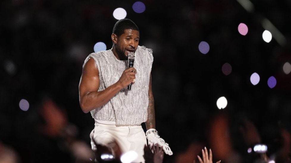 Usher Performs Medley Of Hits At Super Bowl Half-Time Show Beside Special Guests