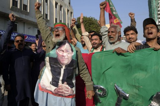 Khan Supporters Block Highways In Protest Against Election Results