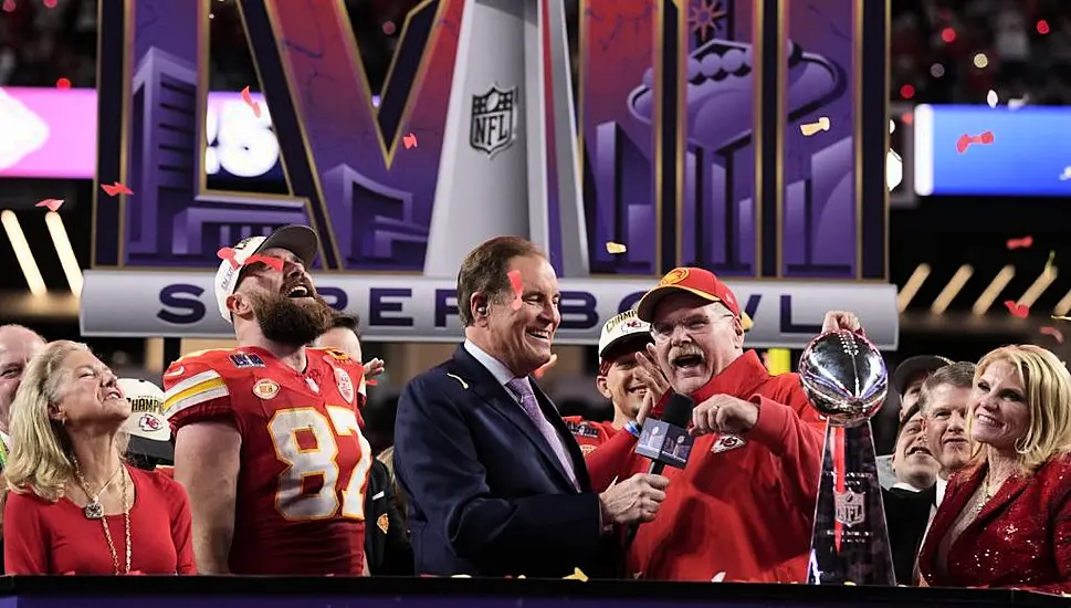 Travis Kelce Plays Down Barging Into ‘Greatest Coach’ Andy Reid At Super Bowl