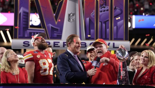 Travis Kelce Plays Down Barging Into ‘Greatest Coach’ Andy Reid At Super Bowl