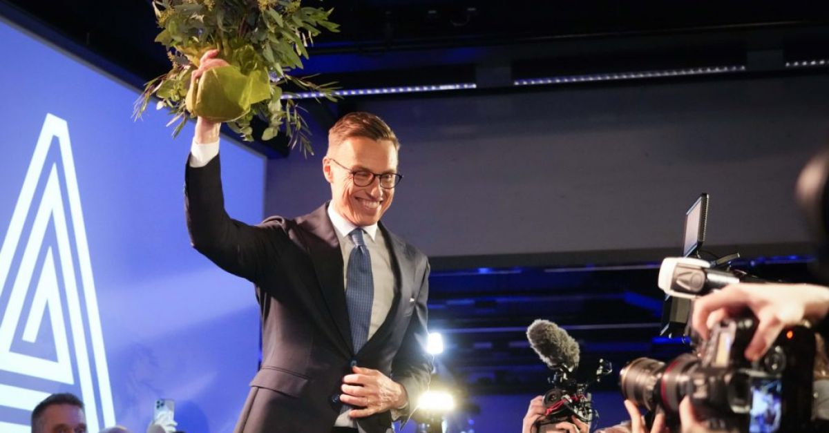 Бившият министър председател на Финландия Александър Стуб спечели с малко гласуване