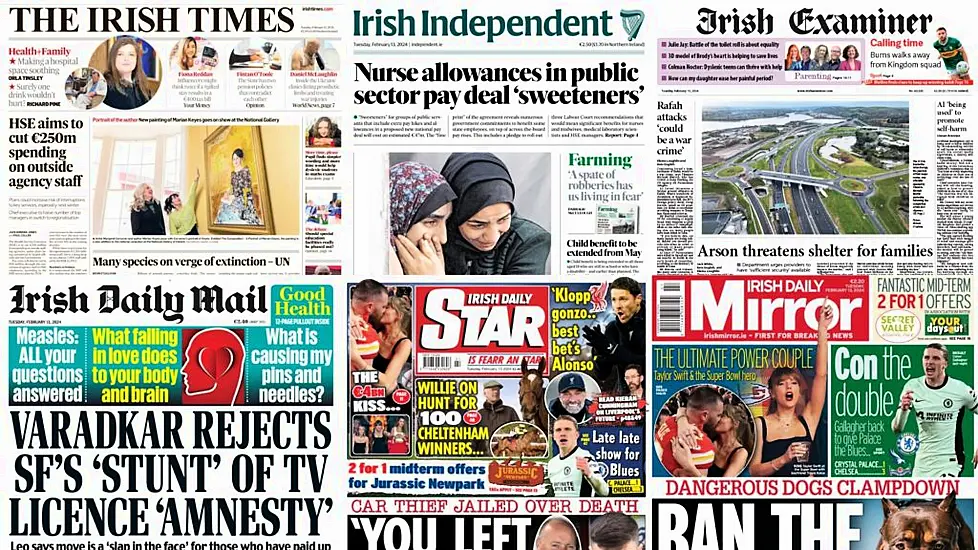 What The Papers Say: Tuesday's Front Pages