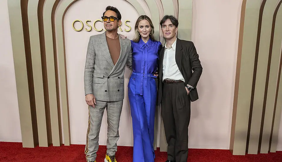 Cillian Murphy Reunites With Oppenheimer Co-Stars At Oscar Nominees Luncheon