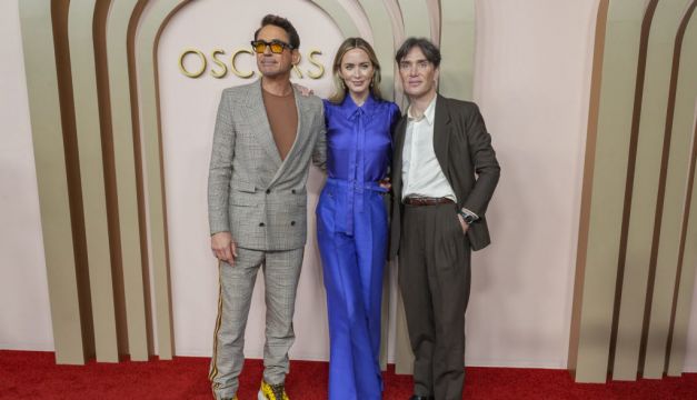 Cillian Murphy Reunites With Oppenheimer Co-Stars At Oscar Nominees Luncheon