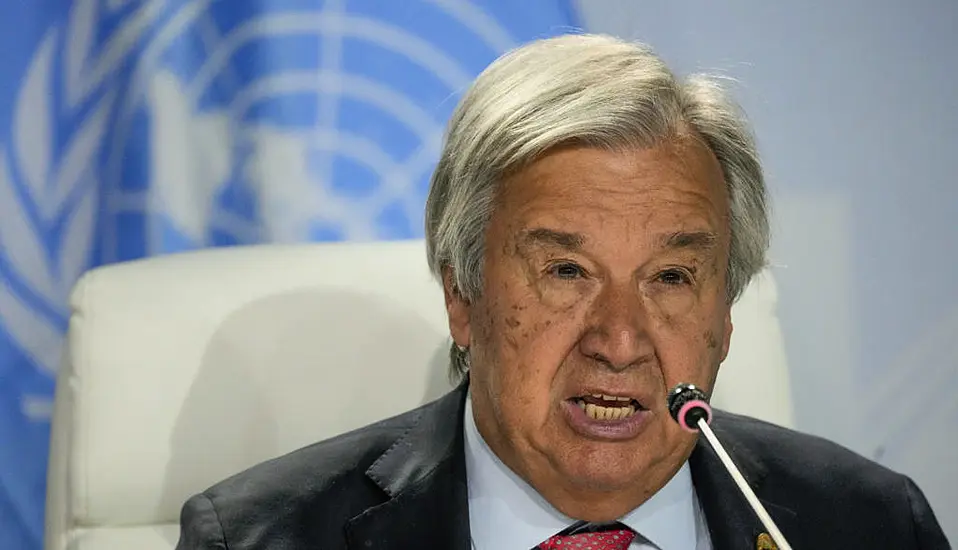 Un Chief Warns Climate Chaos And Food Crises Are Threatening Peace