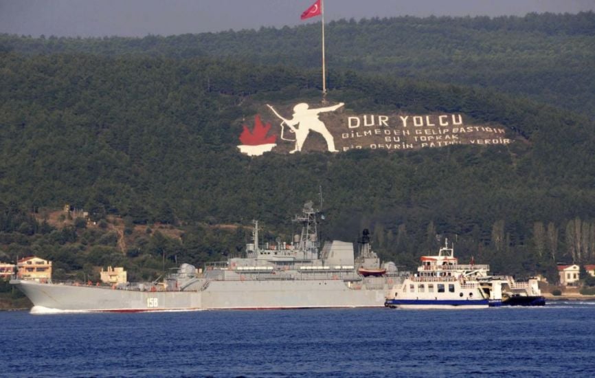 Ukrainian Military Claims It Sank Russian Landing Ship In Black Sea