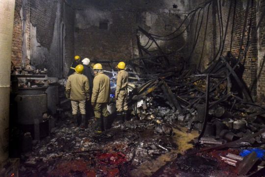 At Least 11 Dead As Fire Sweeps Through New Delhi Paint Factory