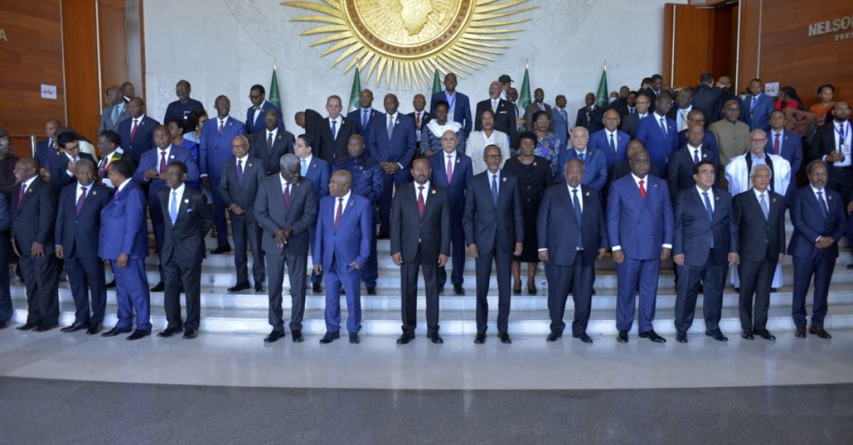 Лидерите на среща на върха на Африканския съюз в етиопската