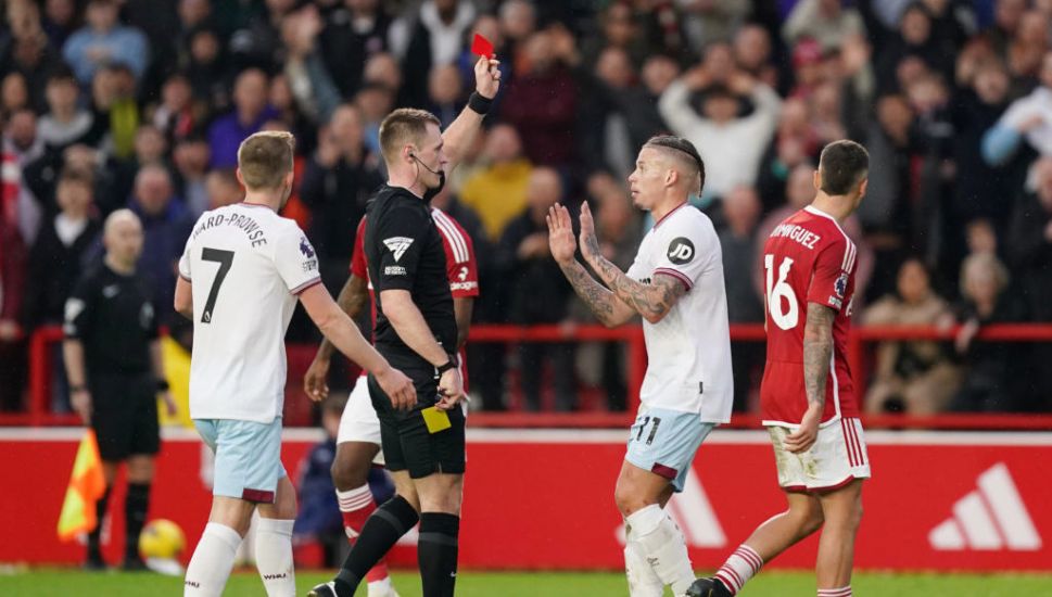 Kalvin Phillips Sent Off As Nottingham Forest Add To West Ham’s Troubles
