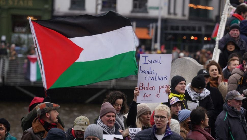 Two Men Arrested After Pro-Palestine Protest In Dublin