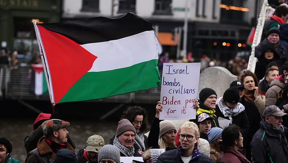 Two Men Arrested After Pro-Palestine Protest In Dublin