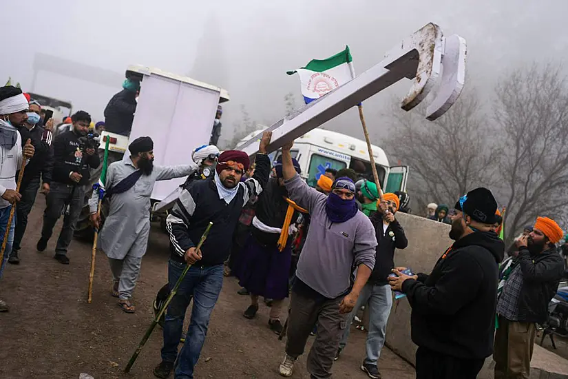 Man Dies As Clashes Erupt Between Police And Protesting Farmers In India