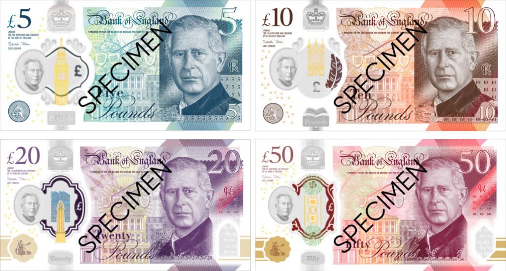 King Charles Banknotes To Enter Circulation In Uk On June 5Th