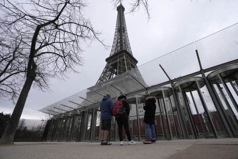 Striking Workers Close Down Eiffel Tower For Third Day Ahead Of Paris Olympics