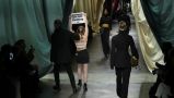 Peta Protester Storms Fendi Catwalk At Milan Fashion Week