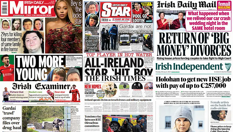 What The Papers Say: Thursday's Front Pages