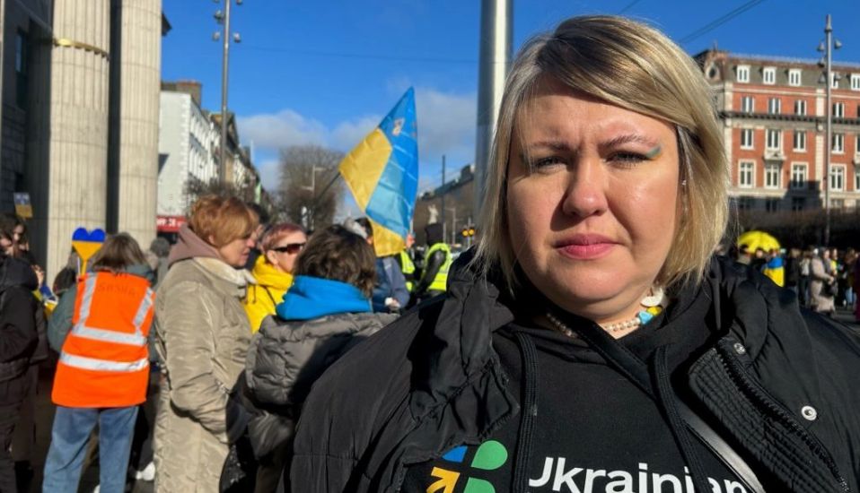 Irish Support For Ukraine ‘Will Not Waiver’, Says Martin As Rally Held In Dublin