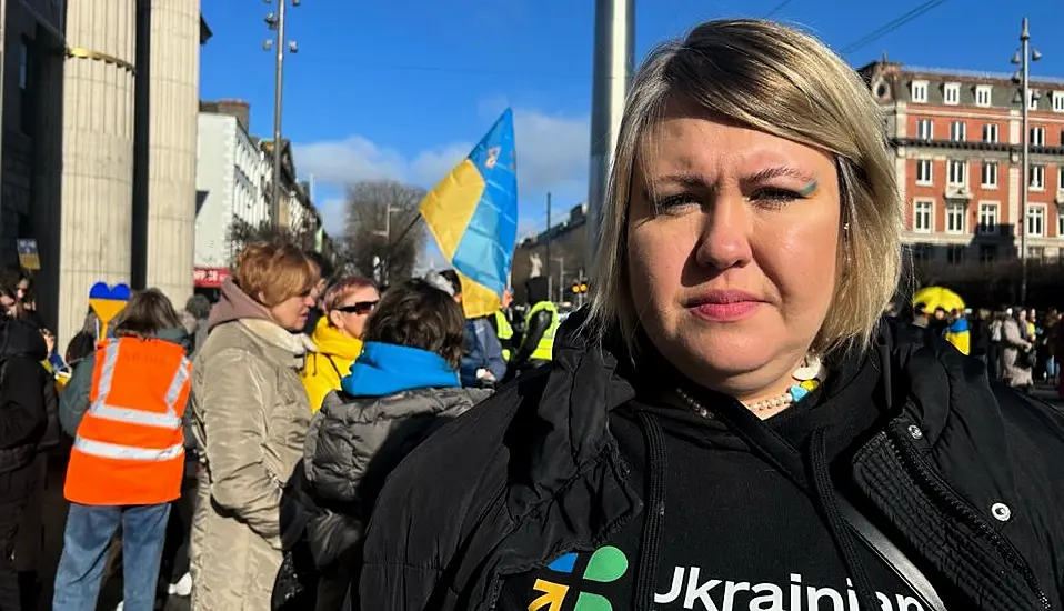 Irish Support For Ukraine ‘Will Not Waiver’, Says Martin As Rally Held In Dublin