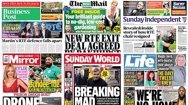 What The Papers Say: Sunday's Front Pages