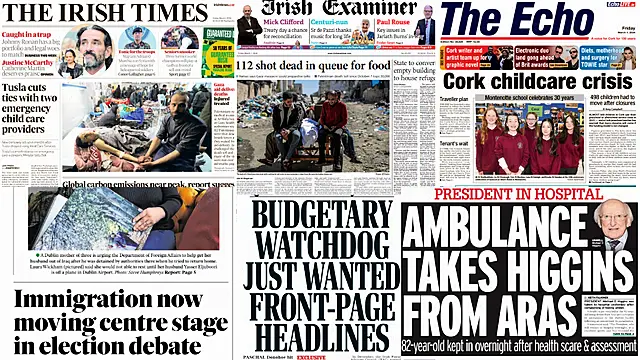What The Papers Say: Friday's Front Pages