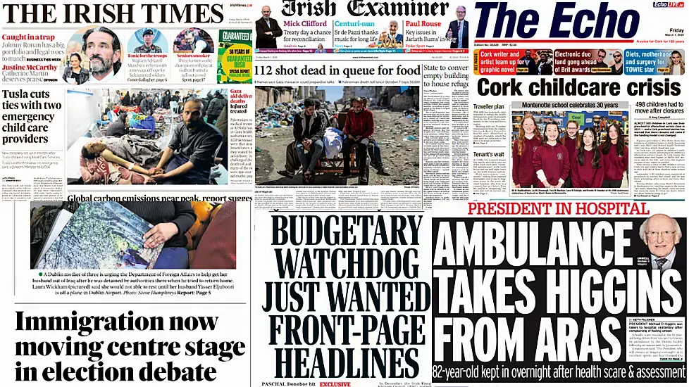 What The Papers Say: Friday's Front Pages