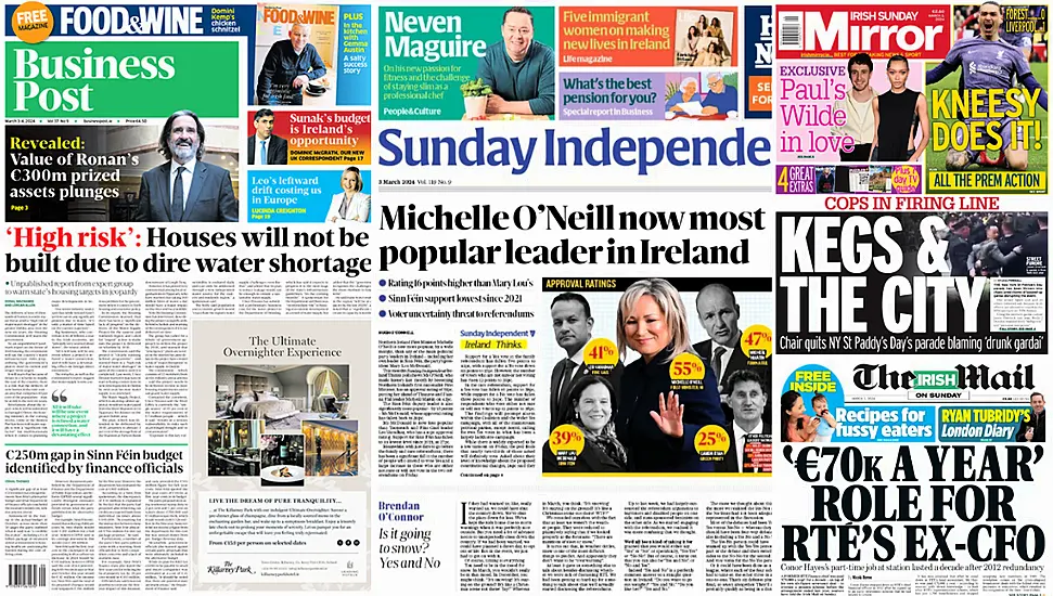 What The Papers Say: Sunday's Front Pages