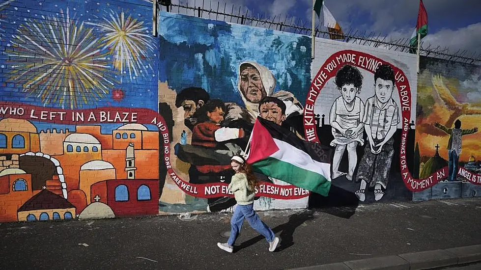 Murals By Gazan Artists Recreated On Belfast Wall In Show Of Solidarity