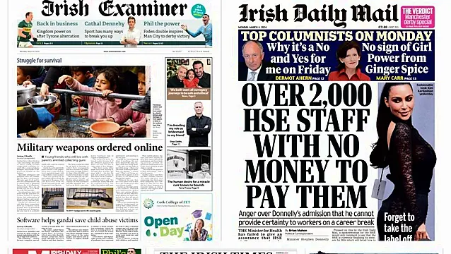 What The Papers Say: Monday's Front Pages
