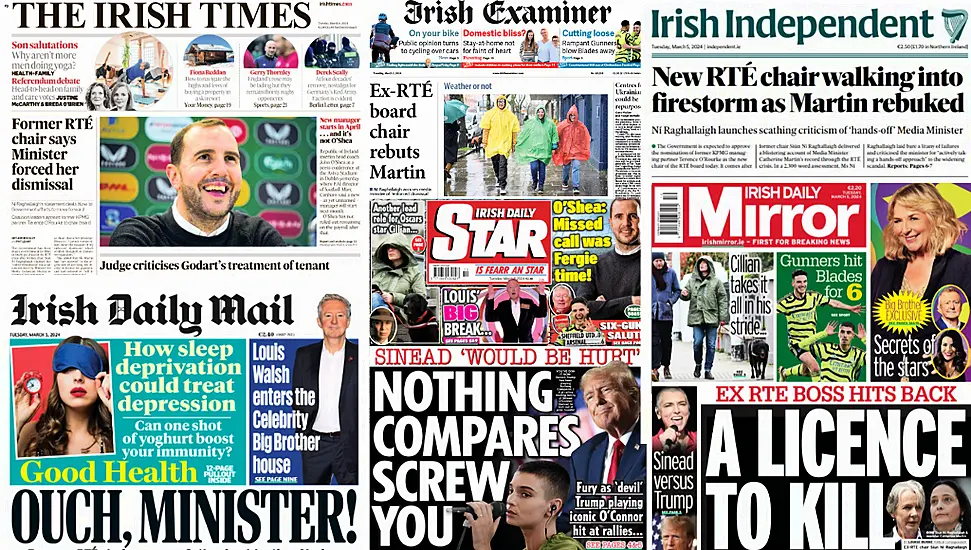 What The Papers Say: Tuesday's Front Pages