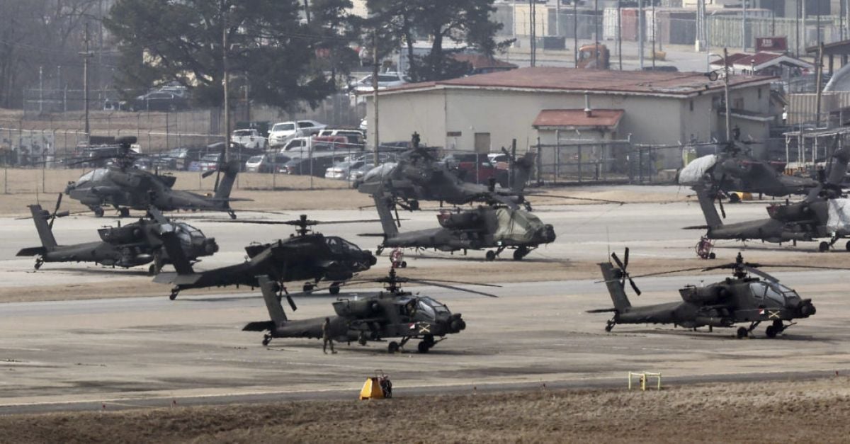 Северна Корея смята че продължаващите южнокорейско американски военни учения са заговор