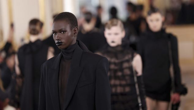 Valentino Proves All Black Doesn’t Have To Be Boring At Paris Fashion Week