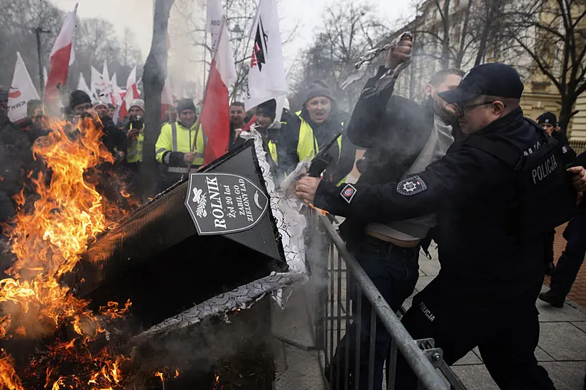 Polish Farmers Stage Large Protest Against Ukrainian Imports And Eu Policies