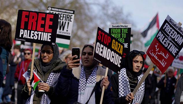 Pro-Palestine Supporters Gather In London To Urge Gaza Ceasefire