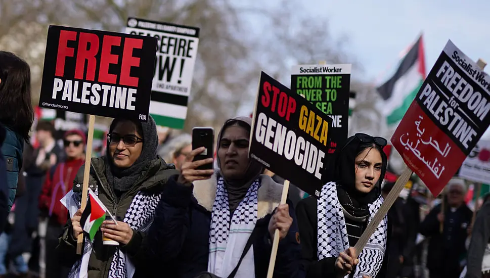 Pro-Palestine Supporters Gather In London To Urge Gaza Ceasefire