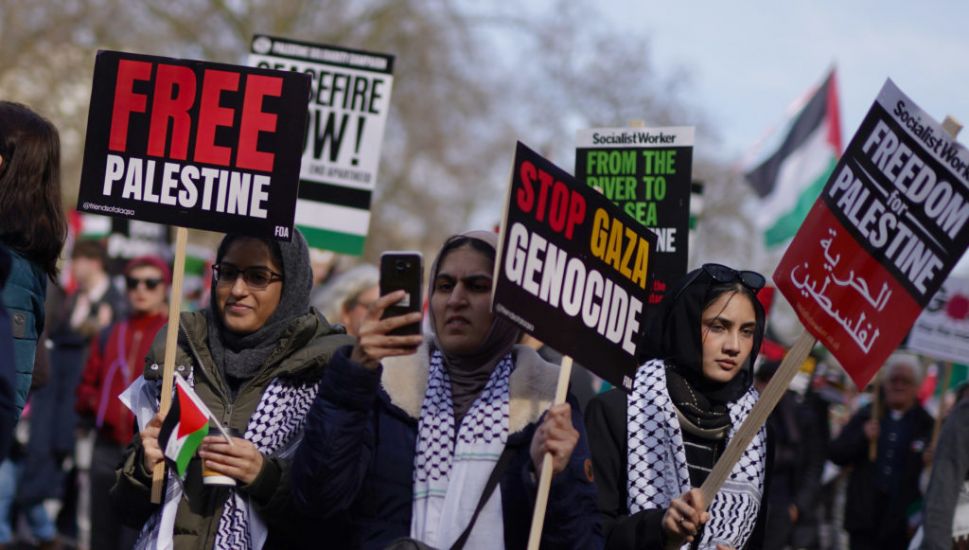 Pro-Palestine Supporters Gather In London To Urge Gaza Ceasefire