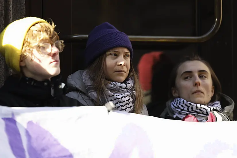 Climate Activists Including Greta Thunberg Block Entrance To Swedish Parliament