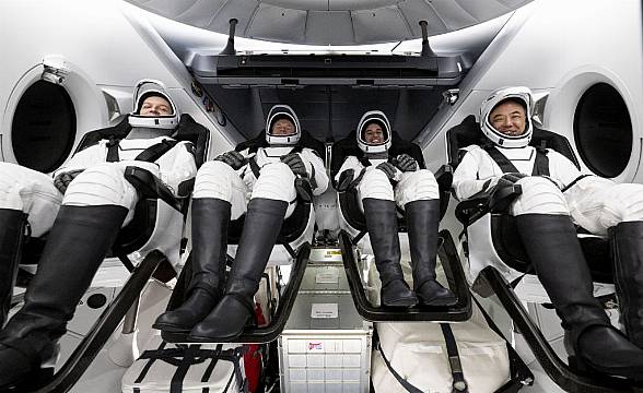 Four Astronauts From Four Countries Return To Earth After Six Months In Orbit