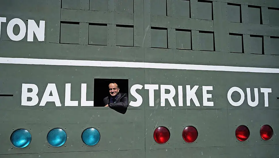 Varadkar Sees Landmark Green Monster Wall During Trip To Baseball Ground