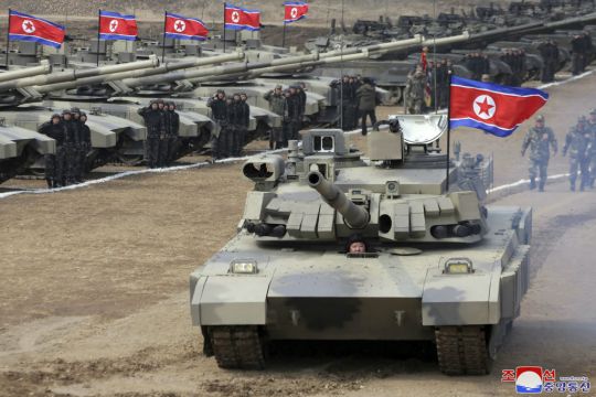 North Korea’s Kim Test Drives New Tank And Orders Troops To Prepare For War